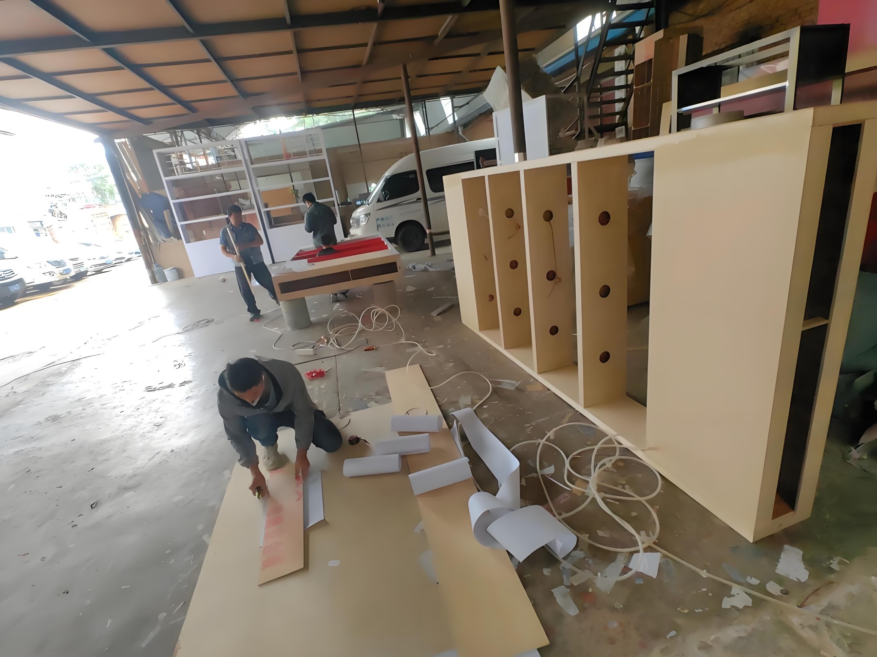 Factory for exhibition construction in Manila, Philippines